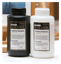 Pack d'essai ILFORD Creative Emulsion<br>Solution liquide de couchage jet d'encre