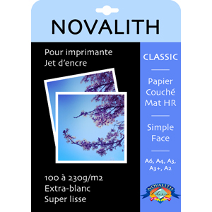 Classic 210 Mat Pastel, Papier Blanc Naturel 210g<br>Format : A4 (50 feuilles)