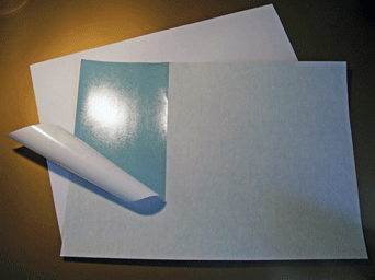 PVC blanc adhésif Polyester pour imprimantes laser 20 feuilles A3.