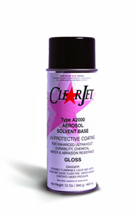 ClearJet® - Semi Gloss, UV and water resistant lacquer for Ink Jet prints<br>Spray Contains 400 ml