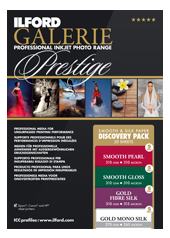 GALERIE Prestige Pack Smooth & Silk, 5 feuilles de 4 papiers<br>Format : A4 (20 feuilles)