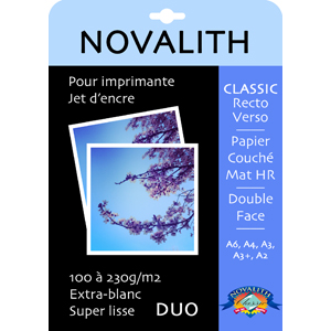 Classic 100 Recto-Verso, Double Side Coated HR 100g/m2 Paper<br>Format : A4 (200 sheets)