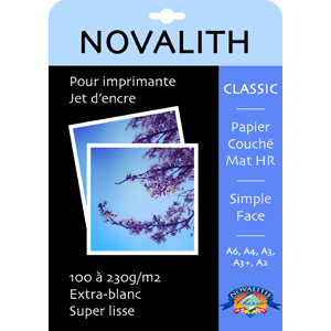 Classic 230 Mat, Papier Couché Jet Encre HR Epais 230g/m2<br>Format : A2 (100 feuilles)