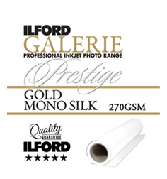 GALERIE Prestige Gold Mono Silk, papier photo 270g/m2<br>Rouleau : 44 pouces (1118mmx12M)
