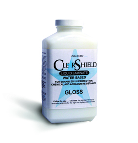 Vernis de protection ClearShield® Type C - Gloss (Eau et UV)<br>Bouteille de 1 L